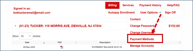 Add Payment Method Step 1