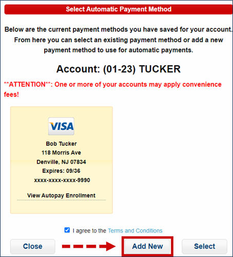 Autopay Enrollment Step 2